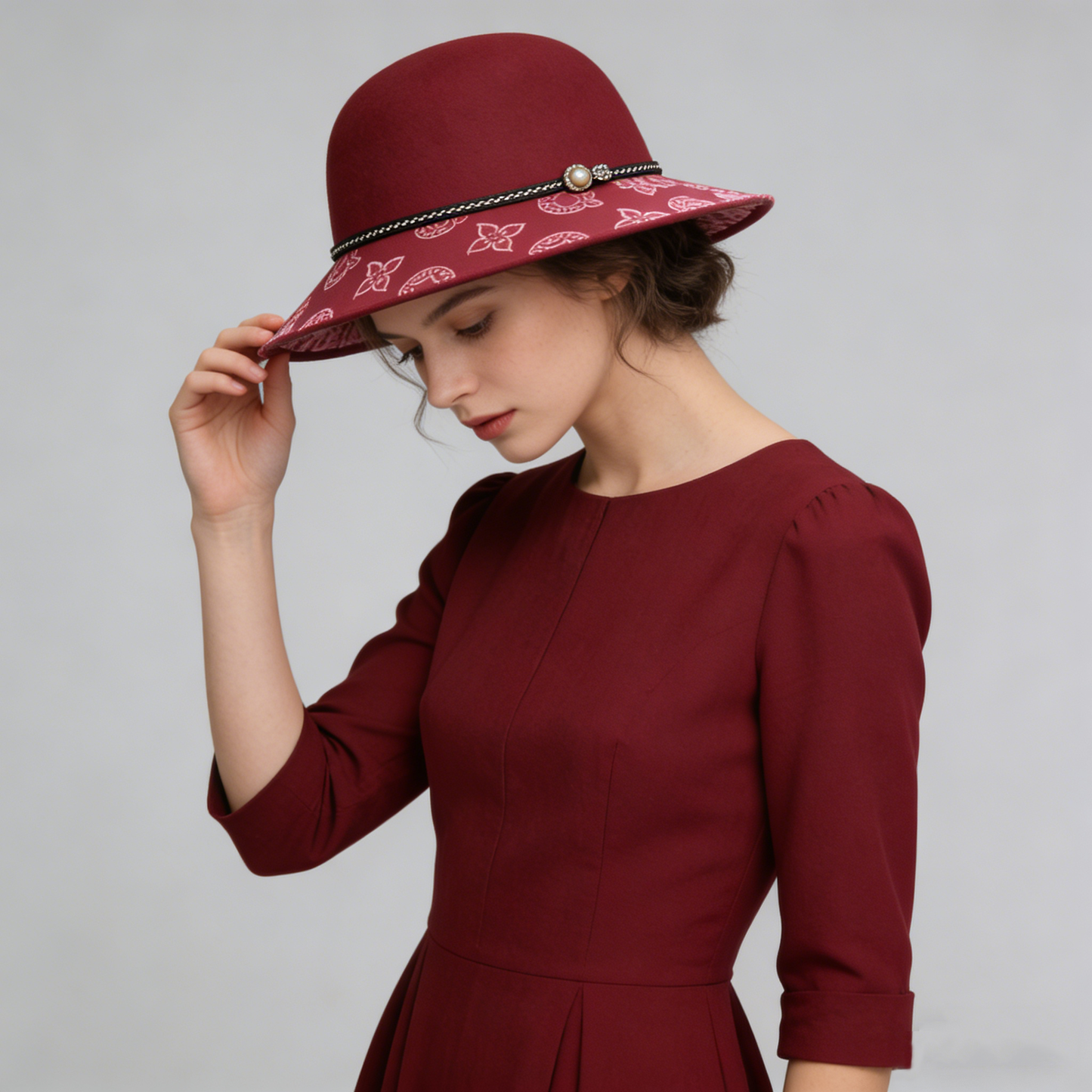 Rose Felt Hat