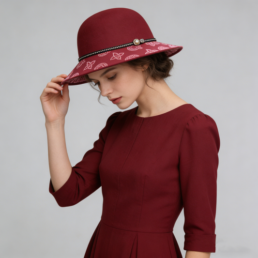 Rose Felt Hat